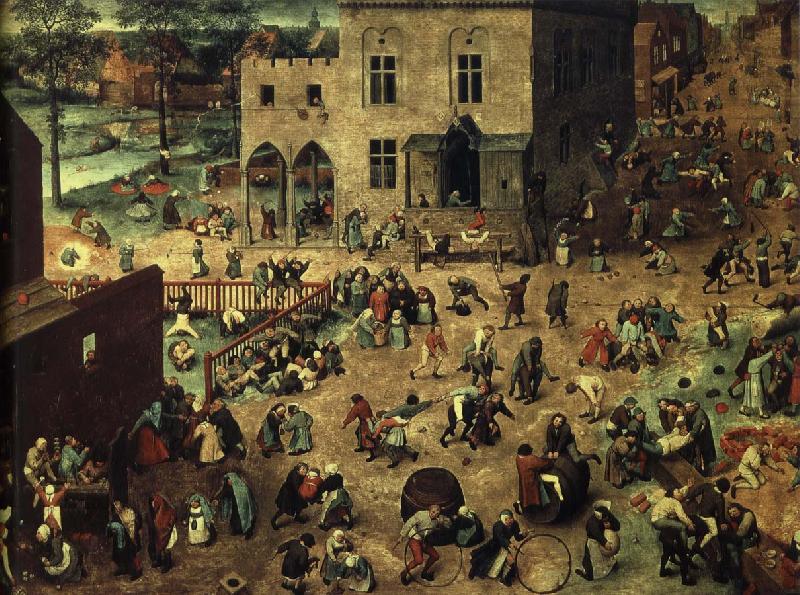 Pieter Bruegel barnlekar Germany oil painting art